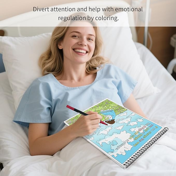 Elfew 3 Pack Inspirational Words Coloring Books for Adults, 60+ Positive and Motivational Quote, Coloring Books Spiral Bound, A4 Thick Art Paper, Gifts for Office Stress Relief and Relaxation