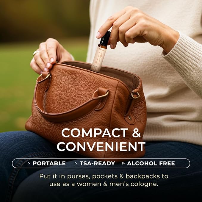 Gya Labs Frankincense & Somali Myrrh Essential Oil Roll On - 0.34 Fl Oz - Travel Size Roller for Camping, Skin, Aromatherapy Relief, Convenience