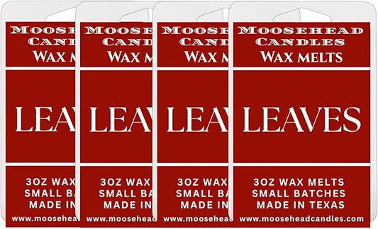 Leaves Scented BBW 4 Pack Scented Soy Blend Wax Melts | Long-Lasting, Pet Safe, Hand-Poured