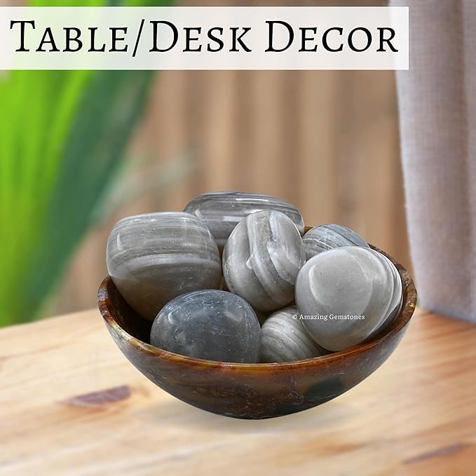 Amazing Gemstone Lace Agate Crystals&Healing Stones - 1000+ Carats Lace Agate Stone, Natural Healing Stones for Energy Balance, Stress Relief - Premium Polished Gems Rocks for Meditation&Wellness