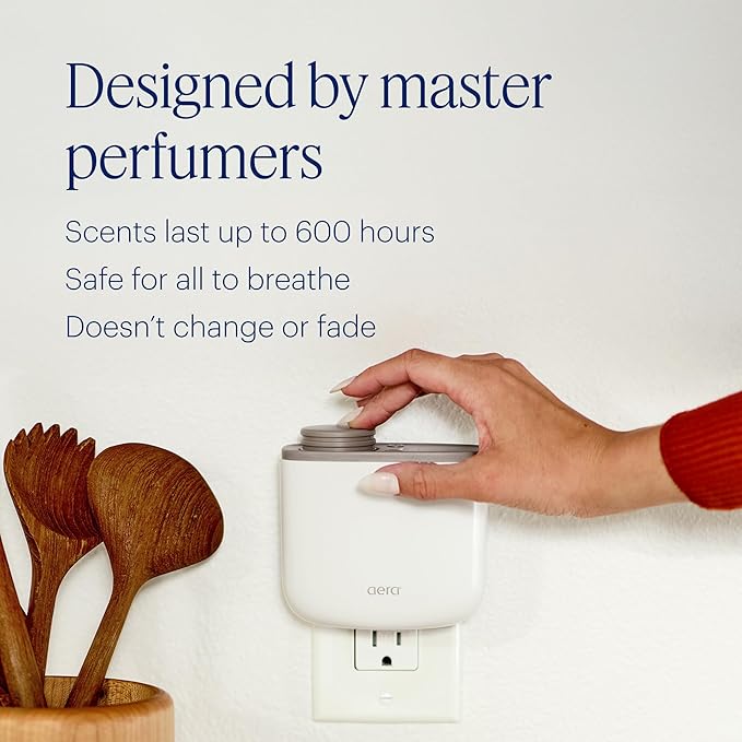 Aera Mini Home Hygiene Linen and Lemon - Essential Oil for Home – Citrus and Clean Laundry Fragrance - Notes of Lemon Peel, Copaiba and Pine - Scent Refill - Capsule Size Works with Mini Diffuser