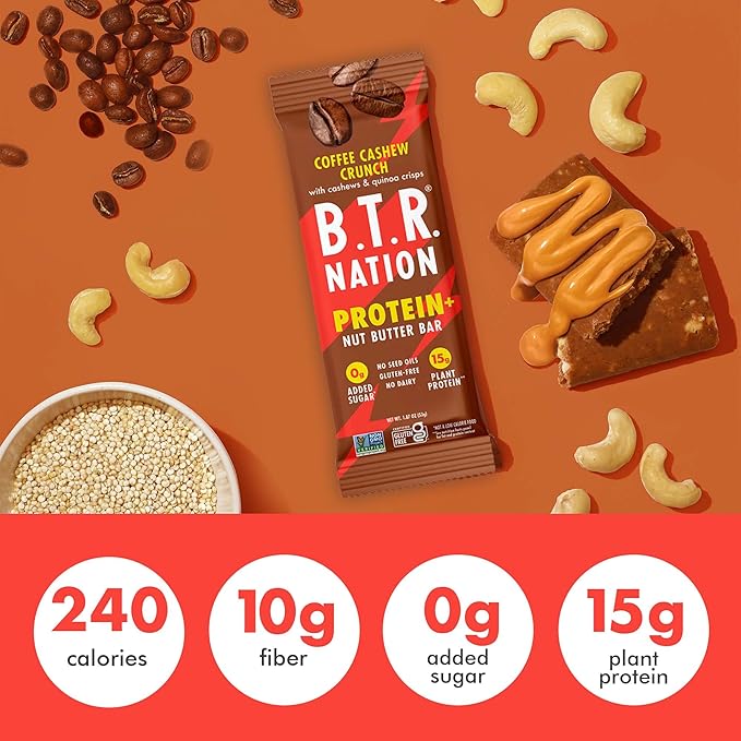 B.T.R. Nation Vegan Keto Plant Based Protein & Fiber Bars - High Protein (Sampler Pack) | (9 Pack) | Low Carb & GF, Free of Sugar Alcohols, Dairy, Soy and Boosted with Powerful Superfoods!