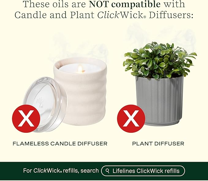 Lifelines Essential Oil Blends, 4-Pack - Blended Essential Oils with Precision Pump for Aromatherapy Diffusers - Long-Lasting Scented Fragrance - Crisp Mountain Air (Joy, Calm, Focus & Energy)