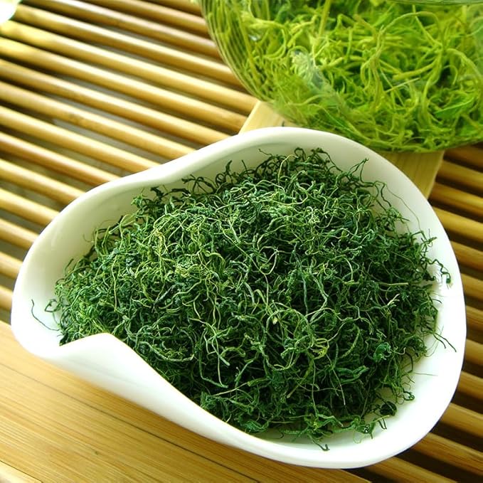 Gynostemma (Jiaogulan) Loose Leaf Tea 150g (5.3oz) – Premium Herbal Tea, Antioxidant & Wellness Support, 绞股蓝茶