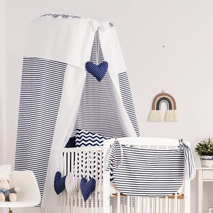 BOHO GARDEN Macrame Rainbow Charm - Essential Oil Diffuser for Cars, Baby Nursery, Children’s Bedroom & Home Decor - Colorful Decorative Hanging Air Freshener & Accessories - 3.5x4 - Espresso