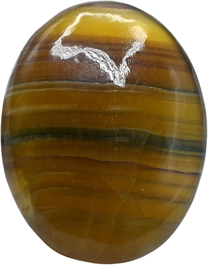 Amazing Gemstone Fluorite Crystals and Healing Stones - Large Palm Stone Crystals Piedra - Crystal for Good Luck, Balanced Positive Energy, Meditation - Unique Stocking Stuffers, Gifts for Women, Men