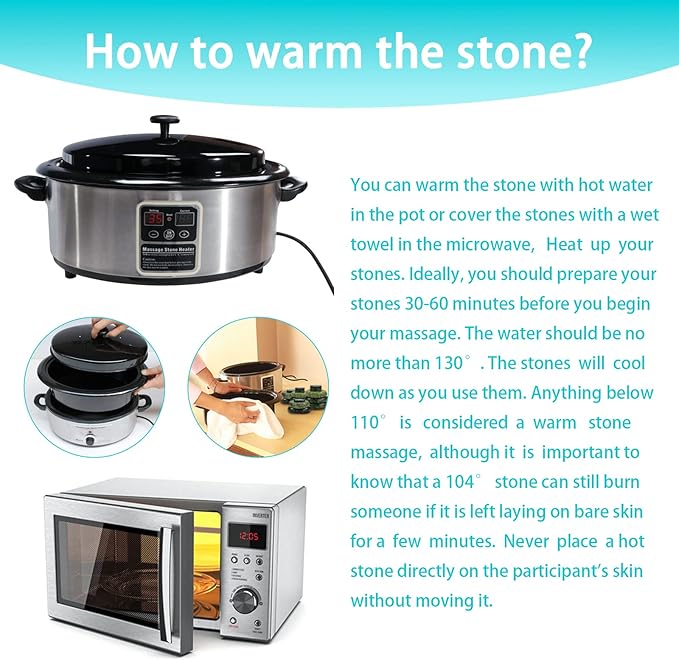 4Pcs Hot Massage Stones Set Natural Green Jade Heated Warmer Stone for Spa Massage (7 * 7CM)