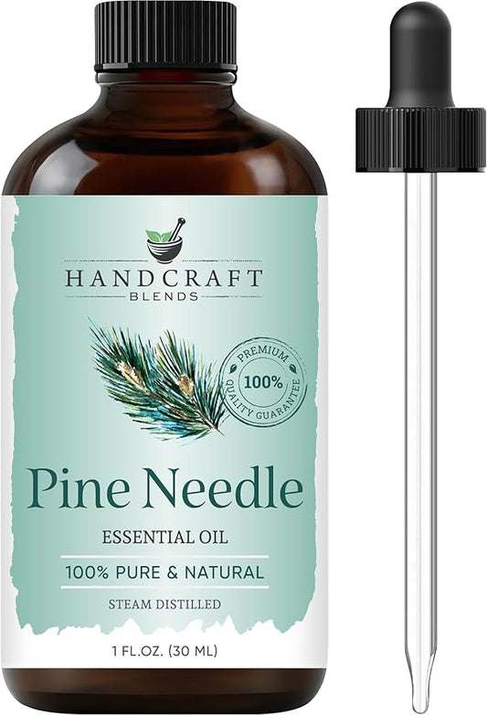 Handcraft Blends Pine Essential Oil – 1 Fl Oz – 100% Pure and Natural – Premium Grade Essential Oil for Diffuser and Aromatherapy, Skin, Massage, Candle and Soap Making Fragrance