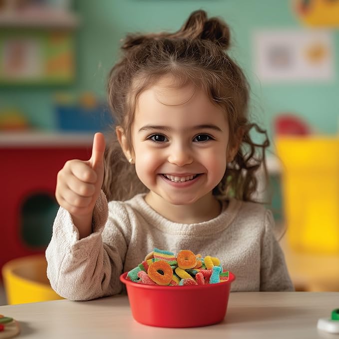 Gummy Candy Bulk 2 Pound Bag | Sour and Sweet Gummy Mix | Peach Rings, Worms, Bottles, Mini Belts, Watermelon Wedges | Party Gummies Variety Pack | Assorted Chewy Candies