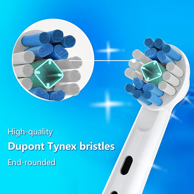 Replacement Toothbrush Heads Fit for Oral B Electric Toothbrushes, 4pcs, Polishing Cup for Whitening Action, Round Head Refills for Vitality, for Triumph, for Pro Series