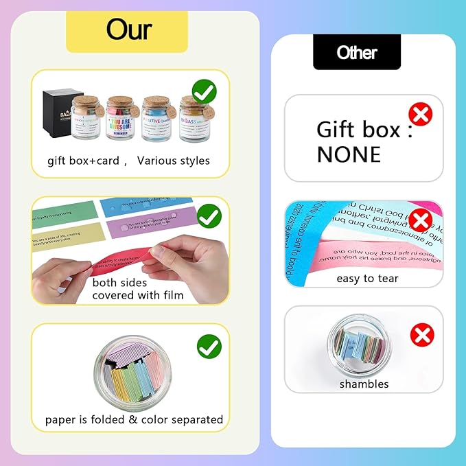 Mindfulness Jar Motivational and Inspirational Cards with 90 Daily Affirmations Anxiety Relief Relaxation Self Care Fathers Gifts for Dad Father Man Women Office Desk Accessories for Work