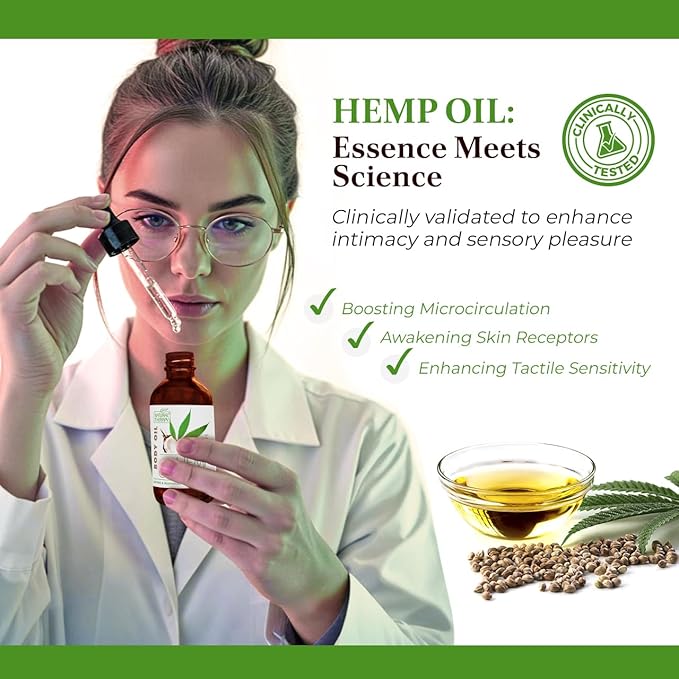 Natural Therapy Hemp & Coconut Body Oil – Moisturizing Body Oil – Hydrate & Soften Skin – Increase Skin Elasticity and Provide Anti-Aging Support (4 Fl.Oz)