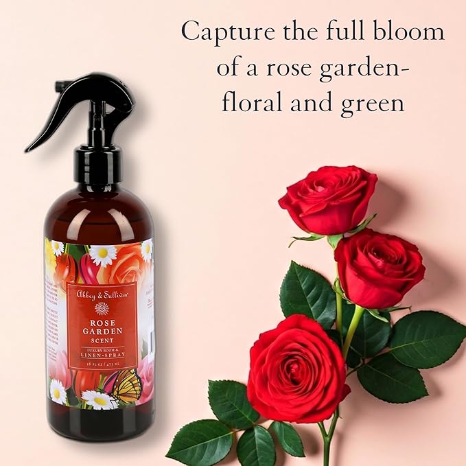 Abbey & Sullivan Linen Spray, Rose Garden, 16 oz.
