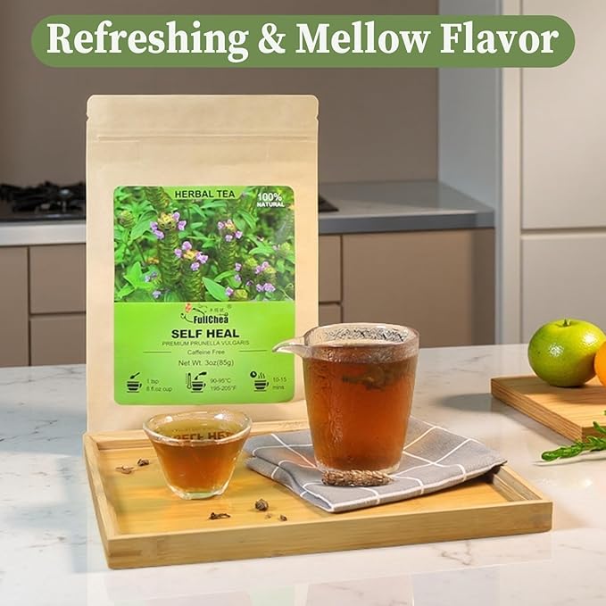 FullChea - Whole Self Heal Herb, 3oz/85g - Prunella Vulgaris Loose Leaf Herbal Tea - Natural Dried Xia Ku Cao- No Additives, Non-GMO, Caffeine-free - Supports Liver & Eye Health