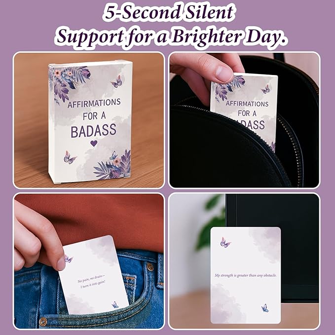 Gifts for Women, Affirmation Cards for Women Her Female– Inspirational Daily Affirmations for Friends, Sister, Mom- Self Care Gift Ideas for Nurses, Teacher, Birthday, Christmas, Stocking Stuffers