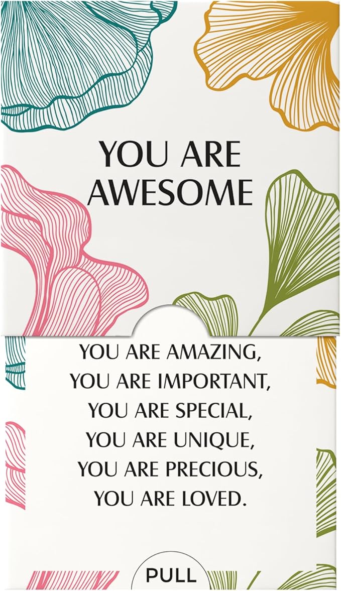 Dessie 40 Unique You Are Awesome Mini Floral Encouragement Cards w/Inspirational Messages 2.5" x2.5. Employee Appreciation Gifts. Teacher Appreciation in Bulk. Positive Affirmation Cards