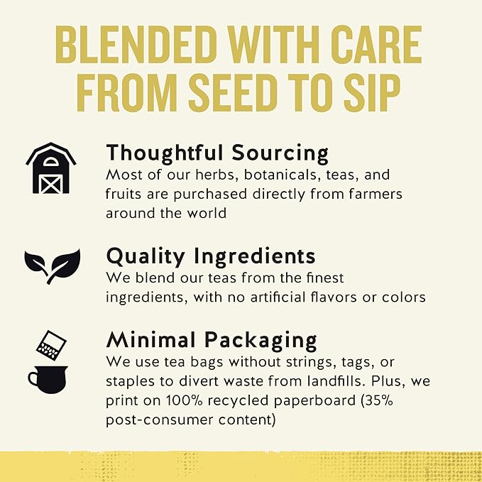 Celestial Seasonings Chamomile Herbal Tea, Caffeine Free, 20 Tea Bags Box (Pack of 6)