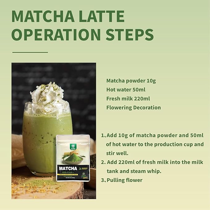 TIAN HU SHAN Matcha Green Tea Powder 3.5oz/100g, Pure Matcha Powder Culinary Grade Unsweetened for Lattes, Cooking, Baking, Vegan 100% Natural （Package May Vary)