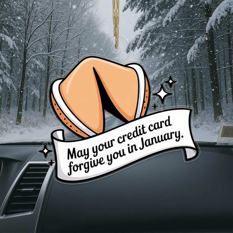 Funny Personalized Fortune Cookie Ornament, Custom Holiday Decoration, Gag Gift for Friends, Food Lover Christmas Keepsake, Unique Ornament Acrylic Ornament – Personalized