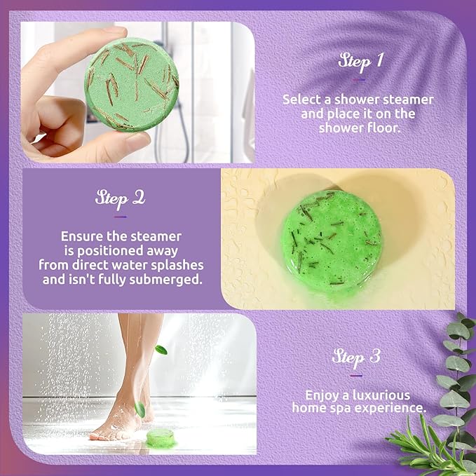 Shower Steamers Aromatherapy - 8 Pack Shower Bombs with Essential Oils, Birthday Gifts for Women Self Care Relaxation Home SPA Stress Relief, Gifts for Girlfriend Teacher Womens Christmas Gift