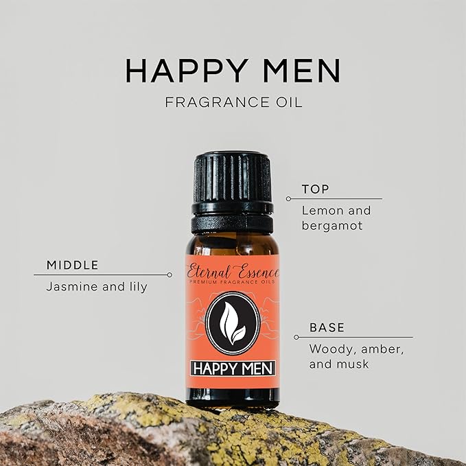 Eternal Essence Oils Happy. For Men Type Premium Grade Fragrance Oil - 10ml - Scented Oil