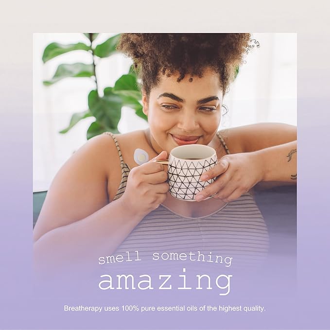 Aromatherapy Lavender Patches - Pure Essential Oil Aroma Patch - Lavender Essential Oils for Headache - 8-Pack