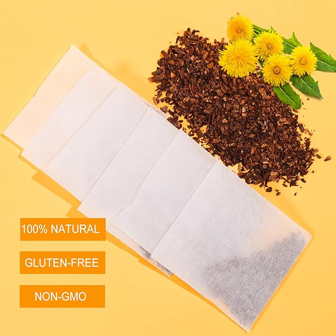 Jarteela - Roasted Dandelion Root Tea Bag, 2g x 50 Count - Dandelion Tea - Premium Herbal Dandelion Tea Bags - Non-GMO - Caffeine-free Tea