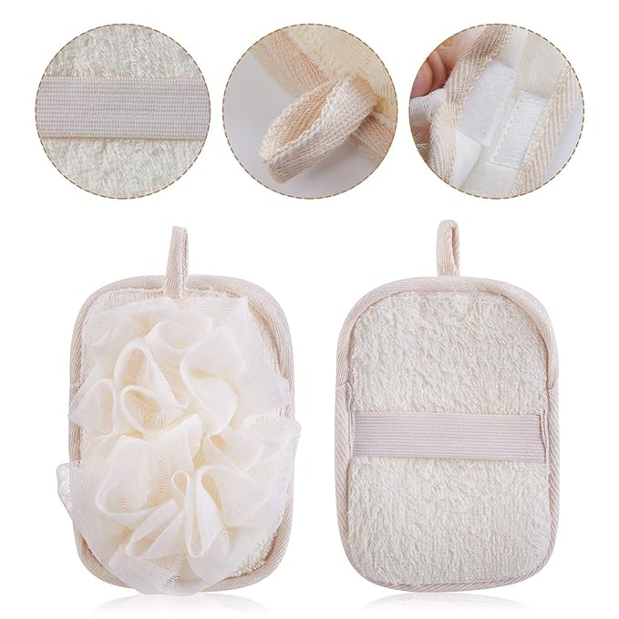 Bath Loofah Sponge Shower Clean Skin Gentle Sensitive Soft (2 Pack)