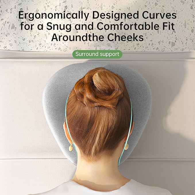 Face Down Pillow for Massage - Headrest Face Pillow for Bed, Stomach Sleeping, Prone Sleepers, Post-Eye Surgery Recovery, and Beach Tanning.