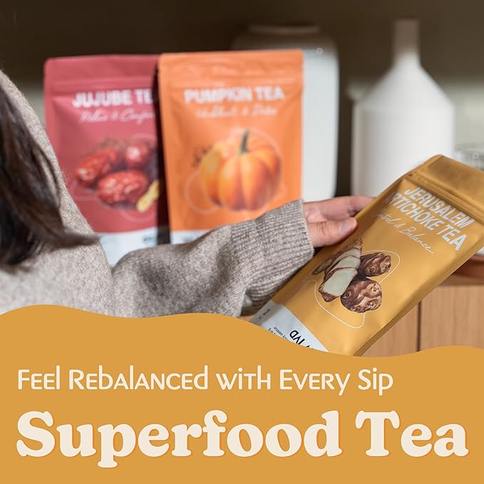 DALAMHARI Jerusalem Artichoke Tea 30T | Inulin Rich Post Meal & Sugar Balance Functional Tea | Korean Hand-Roasted Sunchoke Te De Alcachofa | Cold Brew Ready Triangle Teabags | Smooth Move & Colon Broom Alternative