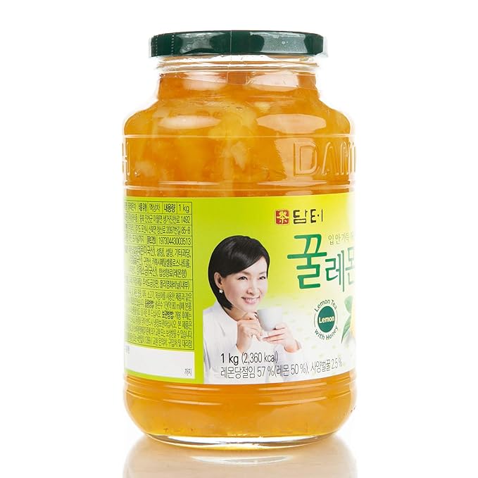 Damtuh Honey Lemon Tea 2.2lb (35.3 fl oz) – Traditional Korean Preserved Lemon with Honey, Refreshing Citrus Herbal Tea, Fruit Marmalade Preserve