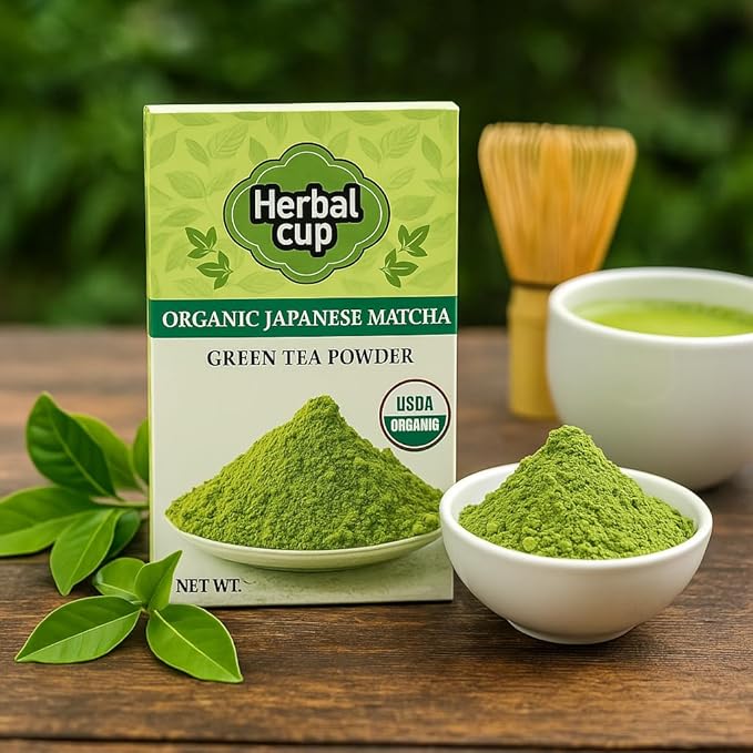 Herbal Cup Tea Organic Japanese Matcha (Matcha Green Tea, 4 Ounce (Pack of 1))