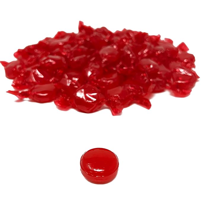 Cinnamon Hard Candy Disks - 1 lbs - Cinnamon Flavored Old School Classic Hard Candies - American Vintage Candy Snack Assortment- Individually Wrapped, 16 oz.