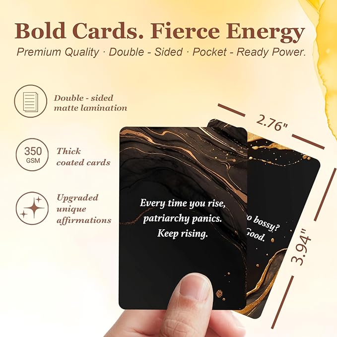 60 Affirmation Cards for Badass, Daily Motivational and Inspirational Gifts for Women, Sister, Best Friend, for Self Care, Love and Empowerment, Cards for Women