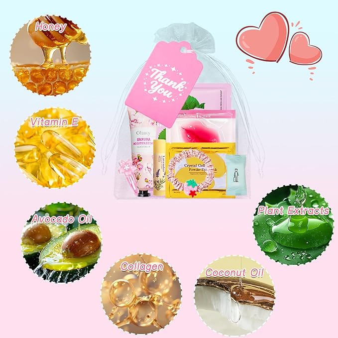 100PCS Spa Party Supplies for Girls,Bachelorette Spa Party Favors Gifts for Teen Girls, Face Masks Skincare,Hand Cream,Lip Balm,Eye Patches,Lip Mask and Hair Band,Spa Birthday Sleepover Party Supplies