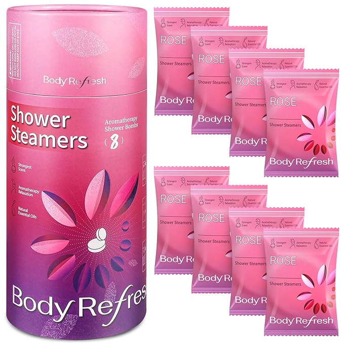 Shower Steamers Aromatherapy 8 Pack - Birthday Gifts for Women Mom Wife, Valentines Day Gifts for Her, Shower Bombs for Relaxation, Self Care Gift for Women, Easter Basket Essentials