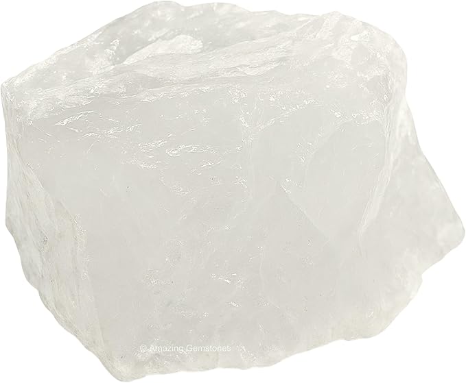 Amazing Gemstone Clear Quartz Raw Crystals and Healing Stones, Natural Rocks for Tumbling and DIY Raw Stones and Crystals (5 Pieces)