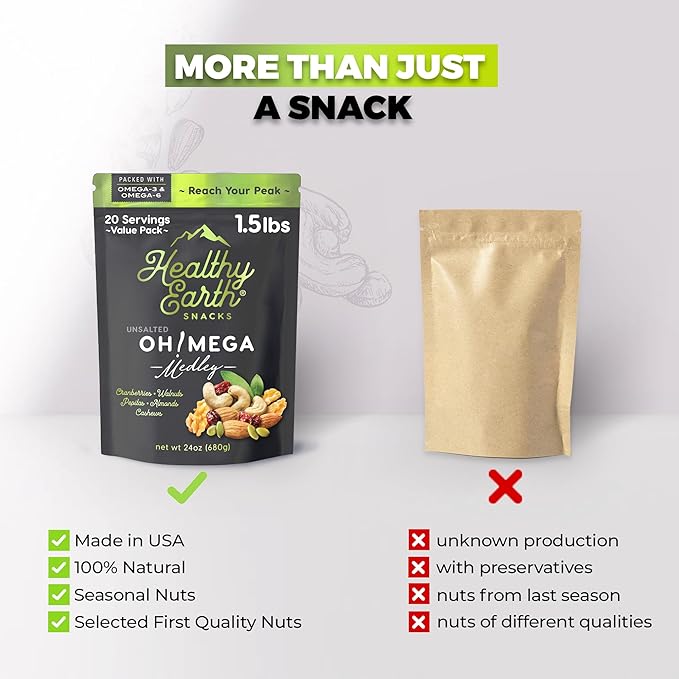 Mixed Nuts Unsalted | Trail Mix | Trail Mix without Peanuts | Sugar Free | Gourmet Protein, Gluten Free, No Preservatives, High Fiber (Omega-3 and Omega-6)