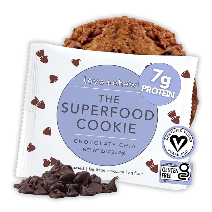 Love and Chew Superfood Chocolate Chia Cookie, 2 OZ
