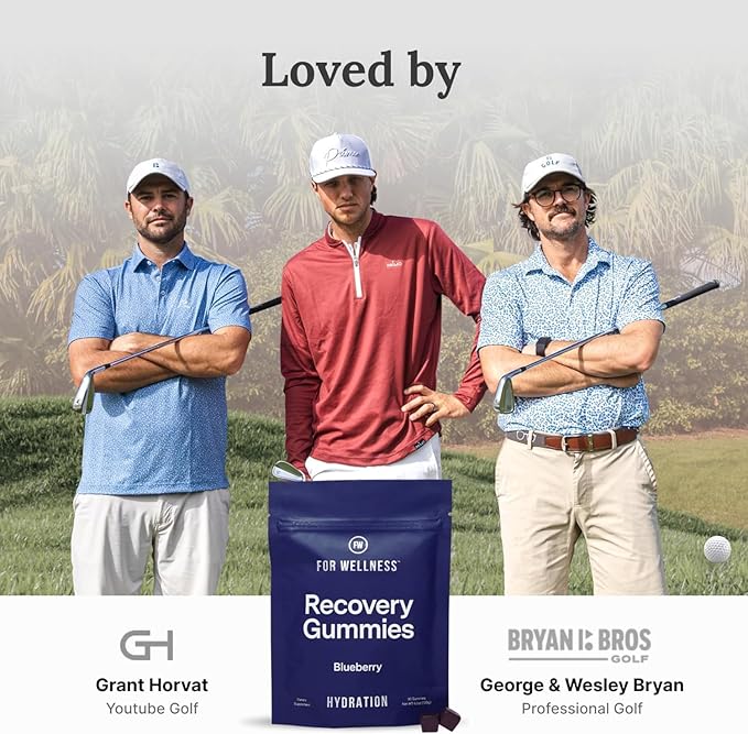 Electrolyte Recovery Gummies - Blueberry Flavor Hydration Gummies with VitaBlue - Blueberries & Electrolytes - Exercise Recovery, Energy Boost, Replenishment & Antioxidants Non-GMO, Vegan, 90ct