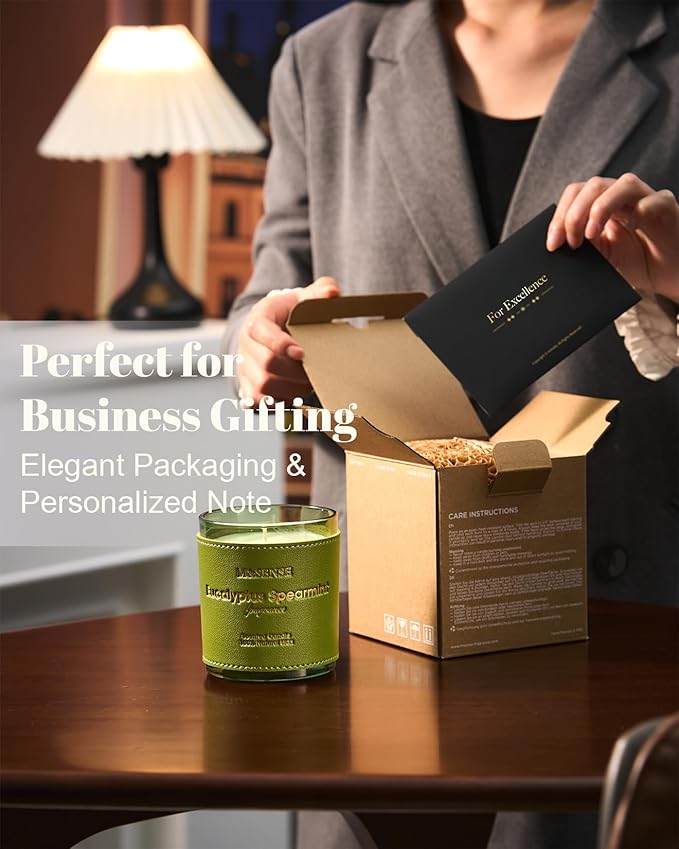 M&SENSE Cinnamon Tobacco Scented Candles,Vegan Soy Wax Candle,10oz 42-Hour Slow Burning Time,No Toxin Naturally Scented Home Fragrance for Stress Relief in Sleep & Living Rooms,Gifts for Dad Man