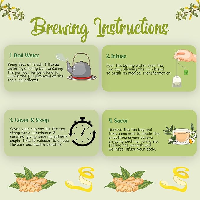 Tropace Senna Leaf Herbal Tea – Caffeine-Free, 20 Tea Bags Infused with Senna, Ginger, Rooibos & Lemon Peel – Rooted in Africa, Packed in USA, 1.8 oz (50g)