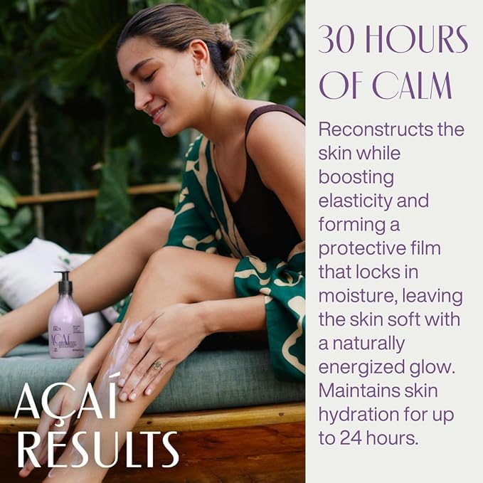 Natura - Ekos Açaí Revitalizing Body Lotion Refill - Vegan - 24 Hours of Soft Skin - Improves Elasticity - Acai Oil - Brazilian Beauty Secrets - Body Care - 13.5 fl oz (400ml)