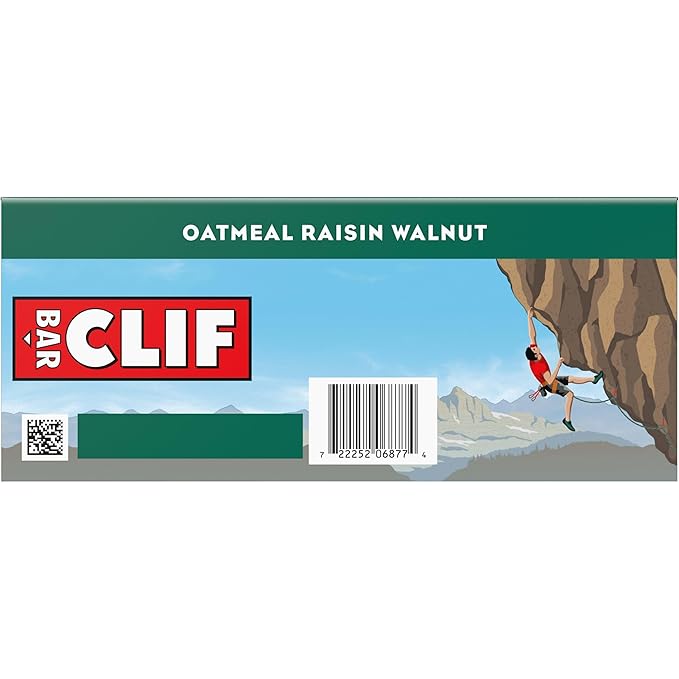 CLIF BAR - Energy Protein Bars - Oatmeal Raisin Walnut - Made with Organic Oats - Energy Bars - Non-GMO - (10 Pack)
