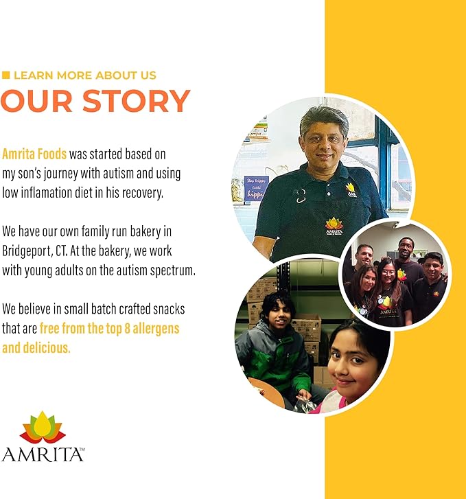 Amrita Nut Free Mango Coconut Vegan Protein Bars (12 Count) | 11g Plant-Based Protein Bar | Peanut Free, Gluten Free, and Dairy Free | Low Sugar, High Fiber, Healthy School-Safe Snacks