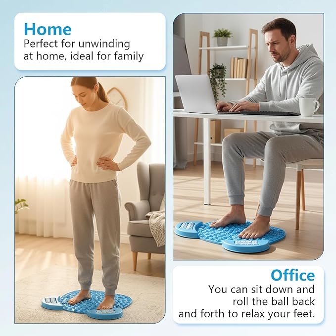 Foot Pressure Massage pad, 21'' x 21" Large Acupressure Foot Massage Mat, Fortable Foot Pressure Pad, Used to Relieve Stress, Arch and Heel Pain, for Home and Gym