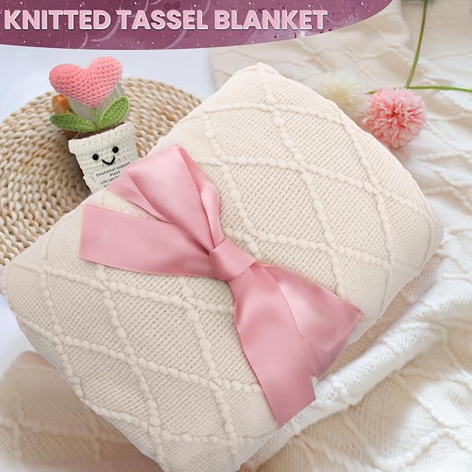 Get Well Gifts for Women Care Package - Surgery Recovery & Chemo Comfort Box, Feel Better Basket for Her After Miscarriage or Illness,Surgery Cancer, Encouraging Self-Care Gift(Pink White)