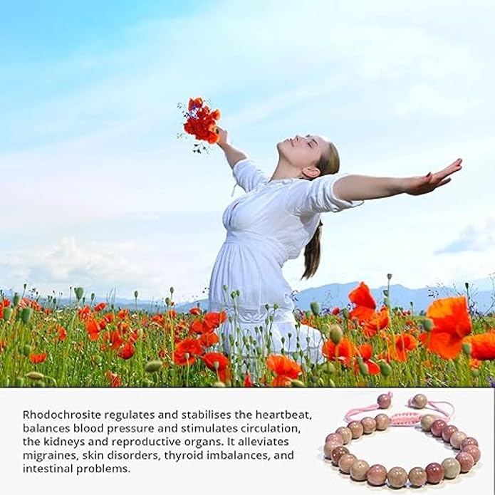 Energy Protection Crystal Handmade Adjustable Bead Bracelet Perfect for Men, Women’s Gift - Gemstone Healing Stretch Bracelet Pulsera Para Hombre Mujer Stocking Stuffer