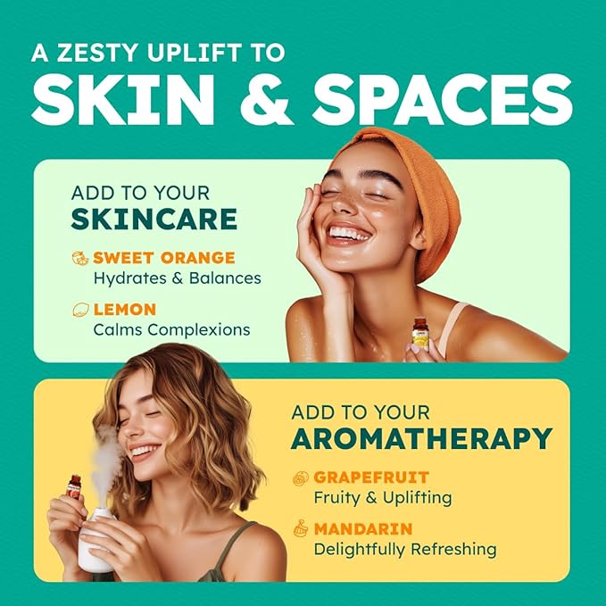 KUKKA essential oils Essential Oil for Aromatherapy – Set – Premium Grade Essential Oils for Diffuser, Aromatherapy, Hair, Skin, Body, Massage & DIY Soap Making Scents