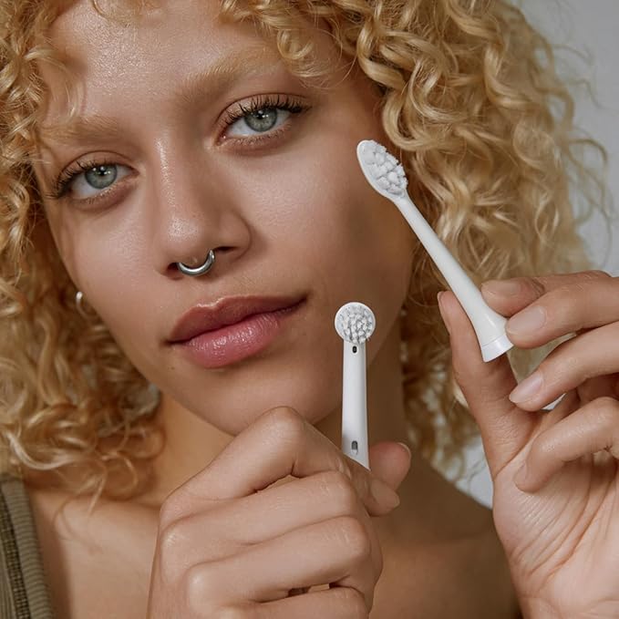 Plus Ultra Eco-Friendly Oral-B Compatible Electric Toothbrush Replacement Heads | 3 Heads Per Pack | Made with Recycled Plastic | Soft Toothbrush for Sensitive Teeth